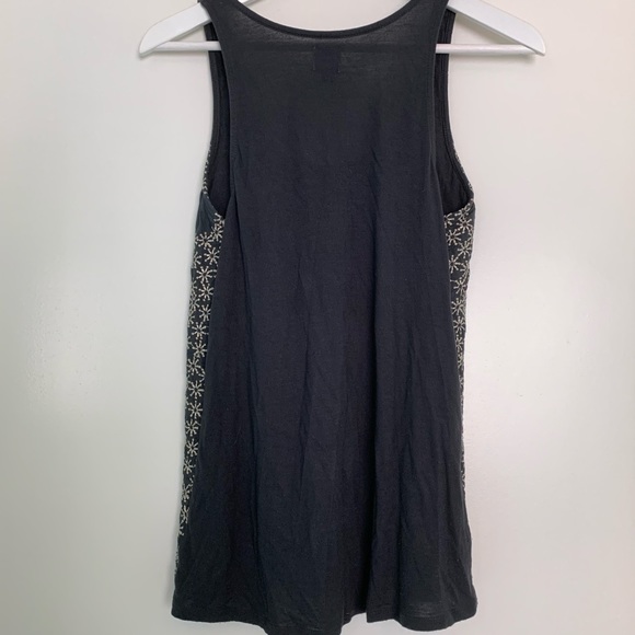 Anthropologie HWR slate w/ silver embroidered tank - Picture 5 of 7